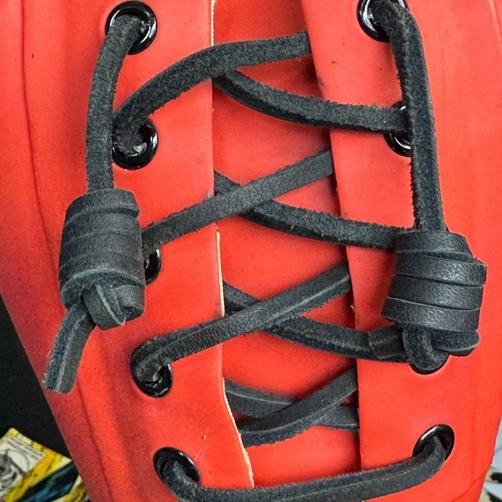 Sperry Walker Spray Rain Boots size 9 red and black